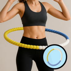 드리피 하루10분 뱃살관리 훌라후프 홈트, 1개, 스카이블루, 750g