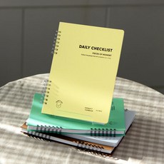 아트박스/아이코닉 [아이코닉] 데일리 A5 체크리스트 플래너, 01 파우더 블루