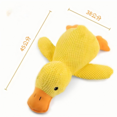 狗狗玩具 小鴨造型 柔軟舒適 耐咬寵物玩具, 衝鋒鴨-大號, 1個