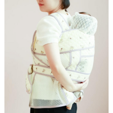 신생아 아기띠 슬링 외출용 포대기 출산선물 5부 여름망사 X자