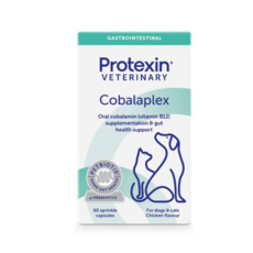 Protexin Cobalaplex 寵物維生素B12 寵物葉酸 貓狗營養補充劑，含益生元，60顆膠囊, 60個, 維持正常鈷銨素, 60 sprinkle capsules