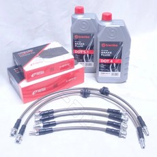 brembo 煞車系統升級 陶瓷煞車組, 1個, 納智捷 M7 12年後款 /一套,煞車油配 DOT 4