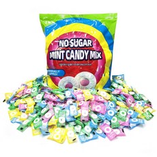 노슈가 민트캔디 믹스 (약370EA)대용량 목캔디 무설탕 제로 캔디, 1개, 500g