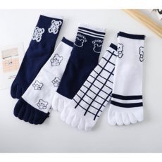 여성 면 발가락 양말 5켤레 세트 | 뽀송한 착용감 발냄새 NO!