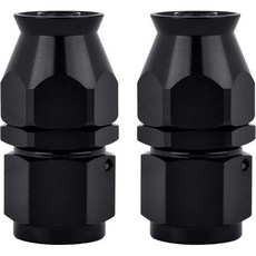 6AN PTFE 호스 엔드 피팅 90도 블랙 전용 2개 USA, Straight