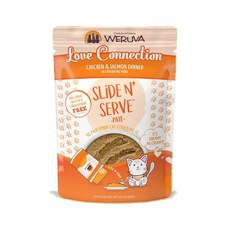 WERUVA 唯美味 貓咪易開餵主食餐包 80g 無穀餐包, 1個, 橘包｜雞鮭同遊