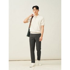 매장정품 빈폴 BEANPOLE MEN 리넨 혼방 옥스포드 슬림 팬츠 - 카키 250650