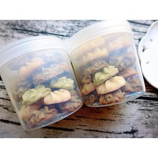 嚴選SHOP 5入含蓋320CC PP餅乾罐 台灣製 餅乾盒點心盒 月餅盒 包裝盒喜餅盒 西點盒 塑膠盒【S017】, 1個