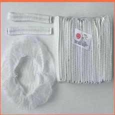 無紡布 加厚 防塵 透氣 網帽 食品頭套 廚房條形帽, 1個, 透氣白 , 10 個  不推薦