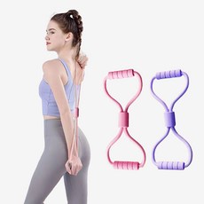 앤도 8자형 전신운동 근육강화 요가용품 SD-251186, 퍼플 ONE