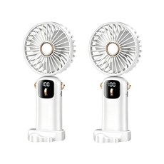 AuraFlow 五段摺疊隨身扇 2入組, 2入組莫藍迪美色隨機, Aura-1