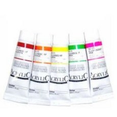 신한 아크릴물감 형광색 50ml 형광아크릴물감, 575(형광핑크)