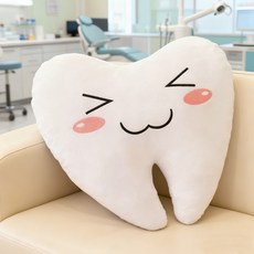 갬성더한 치아모양 쿠션 이빨쿠션 베개