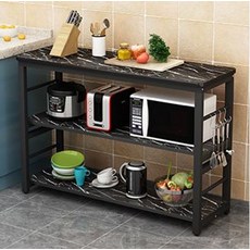 주방 수납 작업대 업소용 조리대 식당 보조선반 상부선반, 120x50x80cm