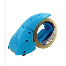 附發票 【力大牌 省力靜音 膠帶台 】 降噪封箱切台 ABEL 靜音 膠台 手持膠台 48mm 切台 0394 文具, 藍（顏色缺貨時，同意隨機出貨）, 1個