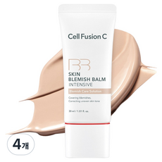셀퓨전씨 스킨 블레미쉬 밤 인텐시브 비비크림, 시그니처베이지, 30ml, 4개