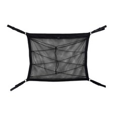 汽車收納 車頂置物網 雙層拉鍊設計 網線加粗, 1個, 1入78cm * 53cm-彈力網款