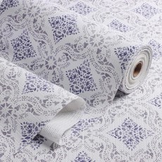 Tatyanna 주방 캐비닛용 서랍 및 선반 라이너 비접착식 캐비닛 라이너 꽃 선반 라이너 강한 그립 미끄럼 방지 서랍 라이너 방수 청소하기 쉬운 찬장 옷장 라이너, Bohemia