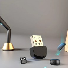 藍牙5.4接收器 電腦外接無線適配器, 藍芽5.4接收器, 1個, 黑色, 藍芽5.4接收器