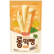 아이배냇 유아용 롱떡뻥, 4개, 30g, 단호박맛
