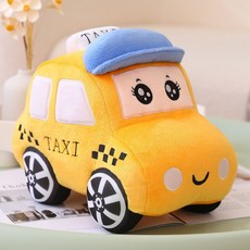 仿真汽車模型可愛卡通毛絨玩具抱枕