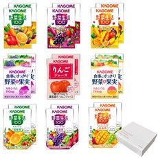 100ml sachibaco 야채 주스 과일 주스 9종 18개 포장 세트 종이 팩 카고메 야채