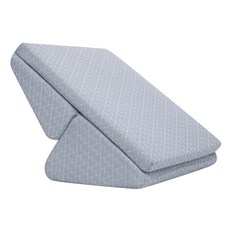 日本旭川 人體工學多用途折折墊 靠墊 靠枕 和室椅-贈石墨烯毯被(款式隨機), 晴空藍