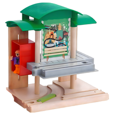 木製磁性軌道玩具配件, 交通中心（小車，小人款式隨機）