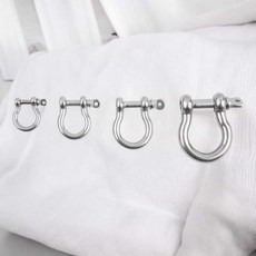 C자형 샤클 단조샤클 스텐샤클 고강도 와이어고정, M6, 1개