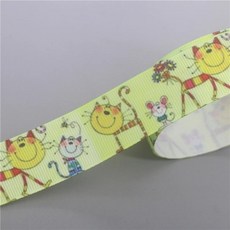 DHK 7/8 ''5 야드 고양이 개 발 인쇄 Grosgrain 리본 액세서리 재료 모자를 쓰고 있죠 장식 DIY 봉제 공예 E2035, 16320, 22mm, 1개