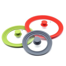 그린 20-24cm 실리콘 후라이팬 뚜껑 냄비 프라이팬 덮개 업소용 추천, 1개