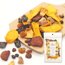 200g 캐주베이스 무첨가 설탕 미사용 8종의 말린 과일 믹스 (망고 파인애플