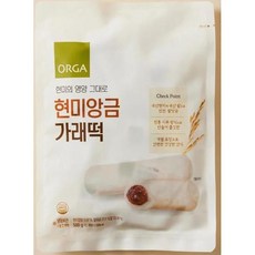 올가 현미 앙금 가래떡, 2개, 500g