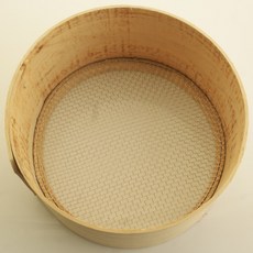 지름 25cm 소형 국산 나무체 망간격 5mm 묵채 묵채썰기 묵채망 우무가사리채 채망 스텐망 채망바구니, 1개