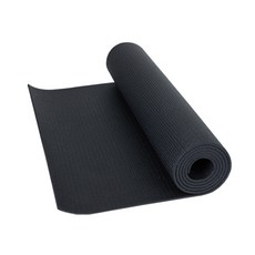 에코요기 PVC 요가 매트 6mm, 블랙, 1개