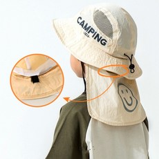 준캡 유아 아동 어린이 스마일경량벙거지가림막 봄 여름 가을 자외선차단 챙모자 돌돌이 머리띠 귀여운모자