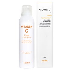 아오모리 비타민 C 폼 트리트먼트 200ml / 헹궈내지 않는 폼타입 트리트먼트, 1개