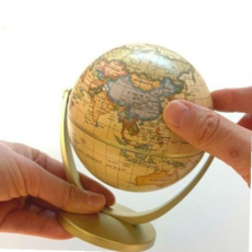 책상 미니 지구본 아기 자녀 교육용 장식용 세계지도 10cm, 본상품