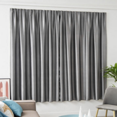 햇빛 차단 커튼 베이직 아늑한 단열 무지 암막 커튼 침실 보호 간편 블라인드 무타공 접착식 붙이는