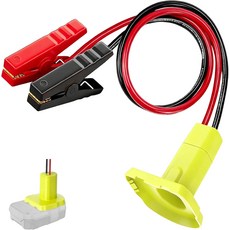 점퍼 케이블 어댑터 호환 가능 Ryob 18V 배터리 12AWG 2피트 휴대용 점프 스타터 차량 및 경차 엔진 시동용