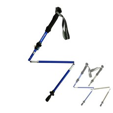 Horizon輕量鋁合金折疊登山仗(健行/爬山/登山健走/三折快扣/天際線), 雍容綠, 詳見包裝