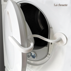 라슈에뜨 드럼 세탁기 건조기 환기 마그네틱 도어 클립 문 쾅 닫힘 방지 자석 자바라 홀더, 1개, 화이트(41.4 x 4.3 cm)