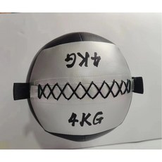 메디신볼 월볼 블랙 메디슨 중량 웨이트 웨이트볼 크로스핏 헬스 스트레칭 가죽 4KG, 1개