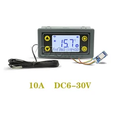 AC110-220V / DC6-30V 원격 WIFI 온도 조절기 APP 디지털 디스플레이 지능형 자동 컨트롤러, 07 10A  DC  - WIFI