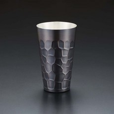 TSUCHI 日本燕三条製 鎚目純銅啤酒杯 450ml SK-003 黑色亮面, 1個