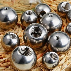 304 스테인리스 스틸 암나사 블라인드 홀 부드러운 볼 비드 나사 하프 홀 드릴링 볼 OD 8mm-60mm M5 M6 M8 M10, [71] 28mm, [06] M5, 1개