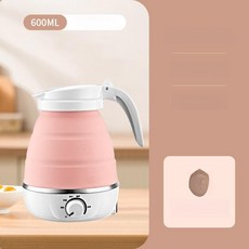 휴대용 전기주전자 캠용 미니포트 티메이커 기능 폴딩, [온도 조절 모델] 0.6L 크, 기본 색상