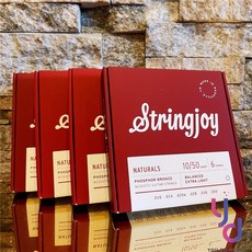 Stringjoy Naturals 紅銅磷青銅木吉他弦, 1個, 10-50