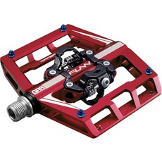 펀 맘바 산악 자전거 클립리스 페달 양면 클립 와이드 플랫폼 MTB SPD 클리츠와 호환 MTBBMX그레이벨 사이클링을 위한 916 CrMo 액슬, Red