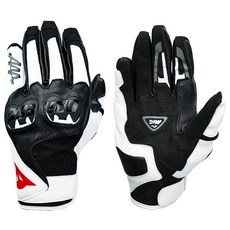 颶風騎士 防摔機車手套, 黑白,M